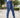 2025 New Women's Denim Pants With Fake Button Decoration, High Waisted Jeans
